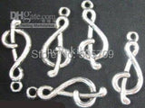 120PCS Tibetan Silver Note Charms 27x11mm