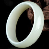 Zheru Hetian Jade 54-64mm Bracelet Princess Jewelry Gift for Mother and Girl