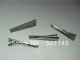 200Pcs Metal Hair Clips Base Barrette Finding 5.6cm