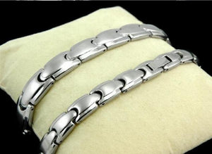 Starbeauty 1pc Hologram Bracelet Men Noble Health Care Magnet Titanium Bracelets