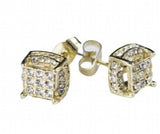 Red Zircon Crystal Natural Stone Earrings