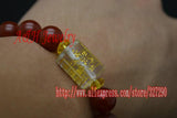 Taoism Taiji Words 10mm Red Stone Strand Bracelets 10pc/lot