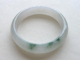 Zheru Jewelry Myanmar Jadeite Two-Tone Bracelet 54-64mm