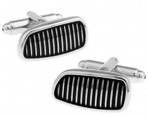 Brass Cuff Buttons Car Air Intake Grid Cufflinks