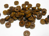 500 Coffee Colour 8X3mm Column Wood Beads