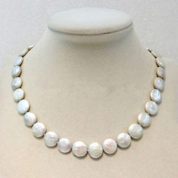 Freshwater Pearl Necklace White 12-13mm 17in Metal Clasp
