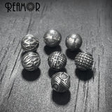 5Pcs Antique Stainless Steel Small Hole Spacer Beads for Jewelry Making