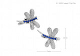 Dragonfly Cuff Links Rhinestone Animal Links