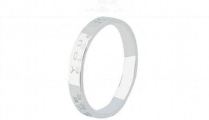 Titanium Stainless Steel Couple Rings with Creative English Letter Design