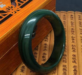 Dark Green Ice Chalcedony Manually Polish Bracelet