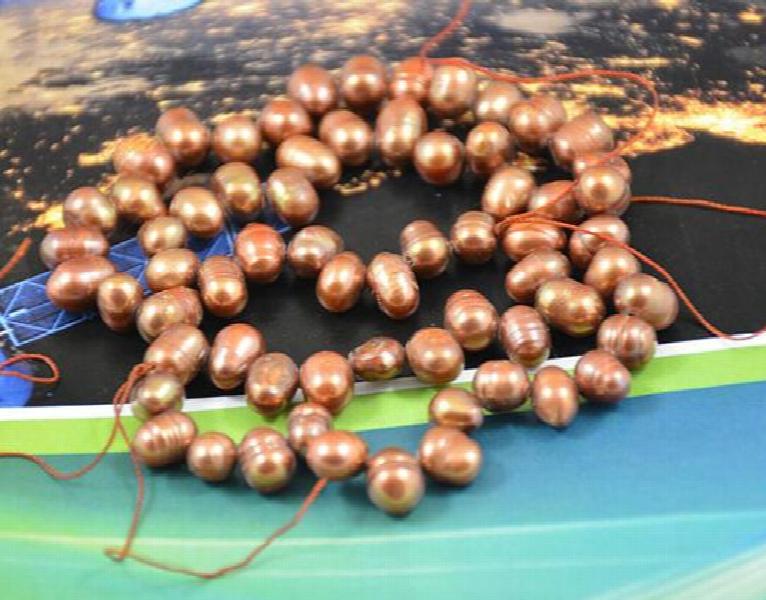 Coffee Freshwater Pearl Cultured Pearl 7-8mm Loose Beads LC3-0134