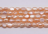 8-9mm Pink Baroque Freshwater Pearl Beads, High Quality Pearl for DIY Jewelry