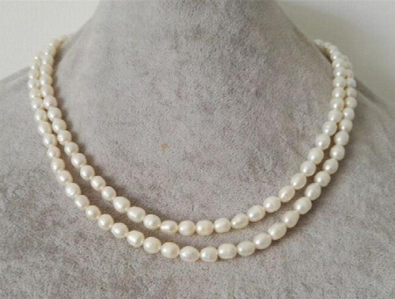 Freshwater Pearl Necklace 5-6mm 2rows - Unique Pearls
