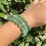 Green Aventurine Bracelet Faceted Beads Crystal Healing Stone Jewelry