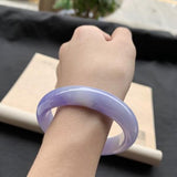 Natural Burmese Jade Light Purple 54-64mm Bracelet Princess Jewelry