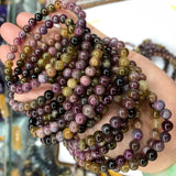 Natural Tourmaline 6mm Round Beads Bracelet DIY Jewelry Making