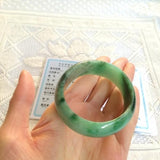 Zheru Burmese Jade Two-Tone Bracelet 54-64mm for Mom & Girlfriend