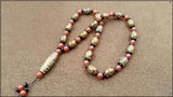 Buddhist Prayer Beads Bracelet Tibet Necklace Three Eyes Nine Eyes Bead Cinnabar