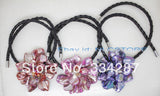 Mother of Pearl Shell Flower Pendant Necklace