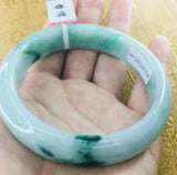 Light Green Jadeite Bracelet + 54-61mm Women's Jewelry Gift