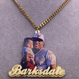 Personalized Photo Necklace Acrylic Pendant Stainless Steel Chain Jewelry