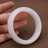Zheru Jewelry Natural Hetian Jade 54mm-64mm Bracelet Princess Jewelry