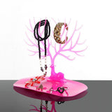 Qingwen Deer Jewelry Display Stand Tray Tree Storage Organizer Holder