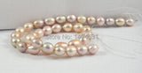 Lavender Freshwater Pearl 10-11mm Charm Luster Rice Gem 15 Inches