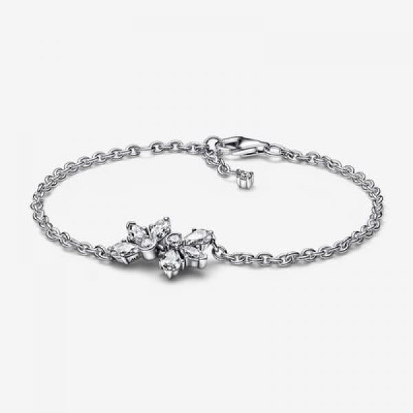 925 Silver Pan Winter Snowflake Bracelet