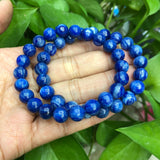 Natural Kyanite Bracelet Round Beads Crystal Healing Stone Jewelry
