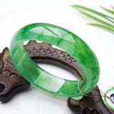 Zheru Jadeite Green Two-Tone Bracelet Princess Jewelry