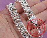 925 Sterling Silver Chain Bracelet - Men's and Women's Jewelry
