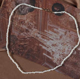 Elegant AA Pearl Choker Necklace, 4mm White Pearls, Wedding & Party Gift