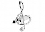 iGame Retail G clef Cuff Links Brass Material Music Note