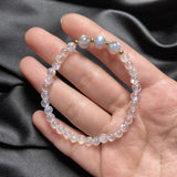 Moonstone & Labradorite Beaded Gemstone Bracelet