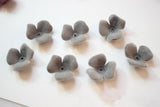 23mm Flocking Cartoon Flowers Resin Beads DIY Jewelry Earrings Pendants