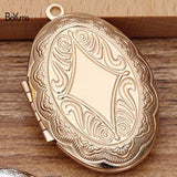 BoYuTe Oval Floating Locket Pendant Brass Photo Locket