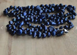52" Navy Baroque Freshwater Pearl Necklace