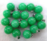 Natural Stone Quartz Crystal Turquoises Tiger Eye Ball Charm Pendant