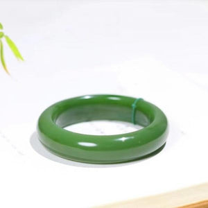 Natural Hetian Jade Green Bracelet 54mm-64mm