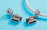 925 Silver Vintage Camera Pendant for Women Xmas