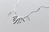 Bohi Real 925 Silver Geometric Bar Pendant Necklace GTLX1405