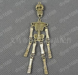 10pcs Antique Bronze Skull Charms Pendants for Jewelry Making DIY
