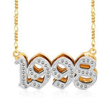 Personalized Birth Years Lucky Number Necklace