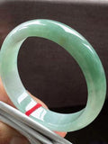 Natural Burmese Jade Light Green Bracelet 54-64mm