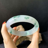 Zheru Jewelry Natural Myanmar Jadeite 54-64mm Bracelet Princess Jewelry