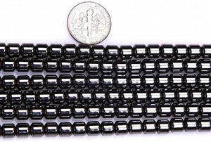 6mm Hematite Stone Beads Long Necklace Earrings Bracelet Charms Tassels Spacers
