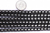 6mm Hematite Stone Beads Long Necklace Earrings Bracelet Charms Tassels Spacers