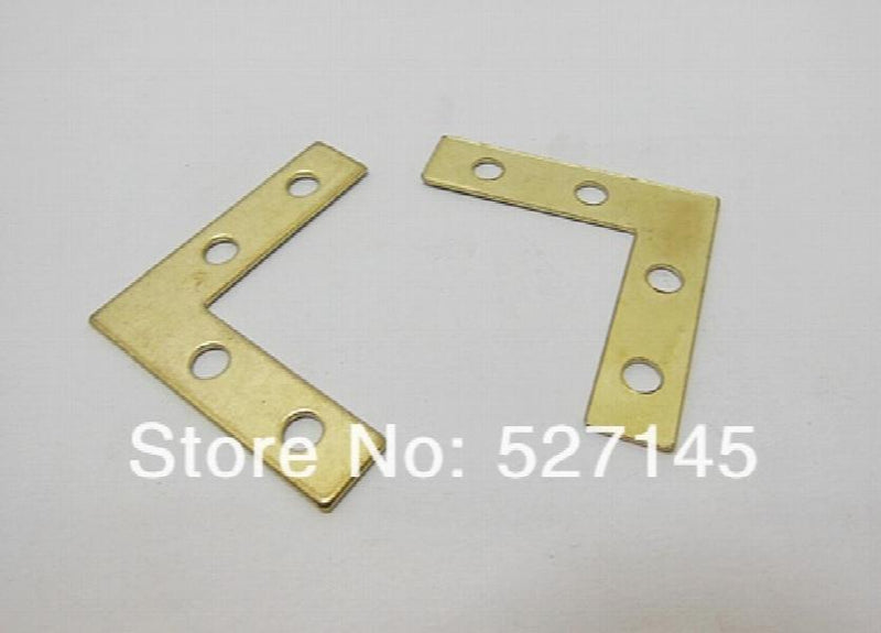 100Pcs Angle Flat L-Shaped Corner Brace Bracket 38mm x 38mm