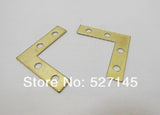 100Pcs Angle Flat L-Shaped Corner Brace Bracket 38mm x 38mm